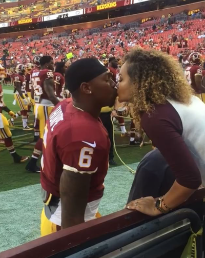 Washington Redskins Rookie T.J. Thorpe and Girlfriend Have the Best Pre-Game Handshake